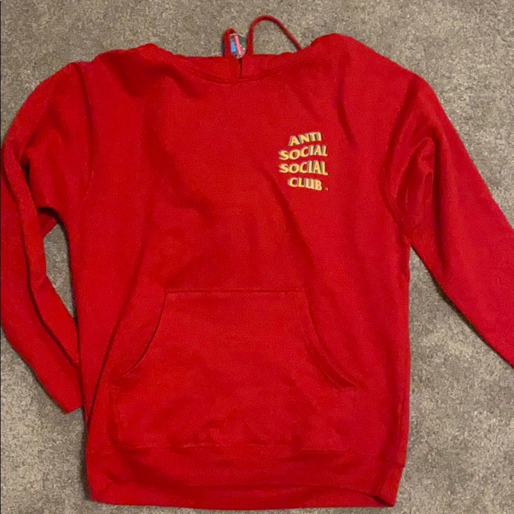 Anti Social Social Hoodie Stir Crazy Hoodie Red